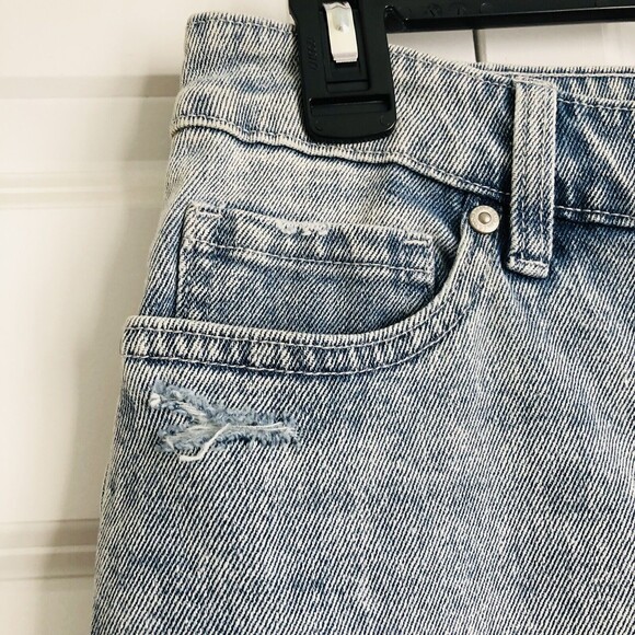 style & co. jeans wide crop size 12 wash blue Demin high rise slimming pockets - Picture 5 of 10